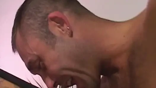 French Blondie Pleasing Two Cocks at the Same Time