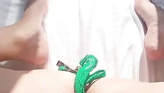 Stuffed Cute Thongs in My Soaking Wet Pussy