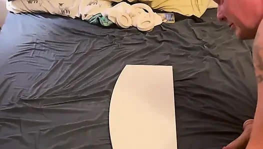 double penetration and cum in her ass