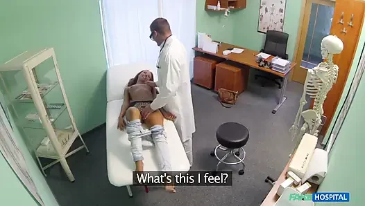 Fake Hospital - Hot Young Ass Talked Into Full Examination Takes a Creampie