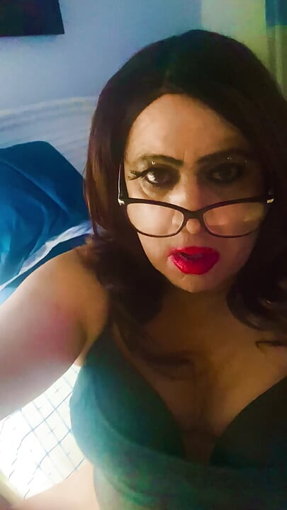 Krissy Sweets stroking her she cock