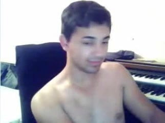 Straight guys feet on webcam #173