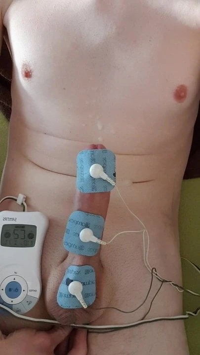 young gay electro estim part 3 with cumshot