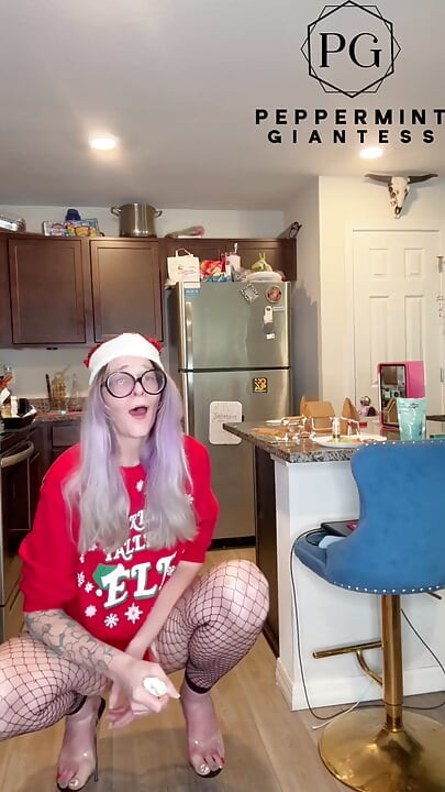 73 Giantess in 8-inch Heels Builds a Gingerbread Village