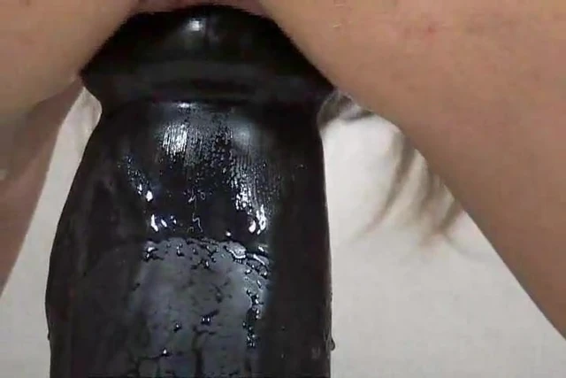 Huge black dildo