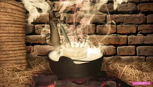 Orgie mit schmutzigen hexen und dp-fick