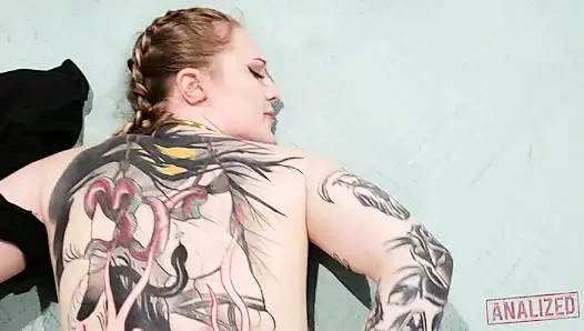 Baby Sid's Backdoor Bliss - Tattooed Teen's Anal Creampie Adventure