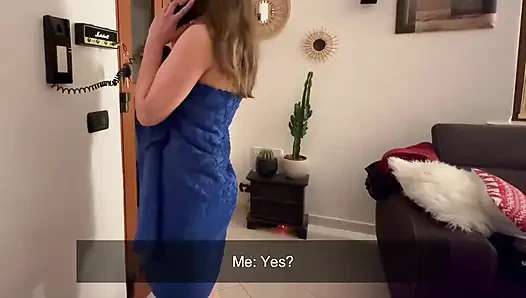 Naked Prank with the Pizza Delivery Guy