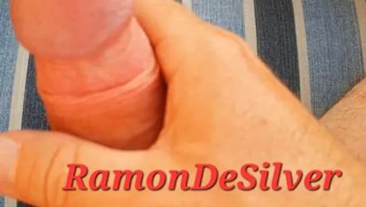 Master Ramon massages his divine cock in the sun, wonderful, you can lick it now!