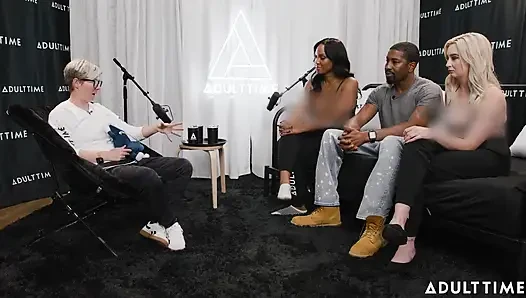 Pornstars Podcast After 3-way! | Lexi Lore, Isiah Maxwell, & August Skye | the Adult Time Podcast