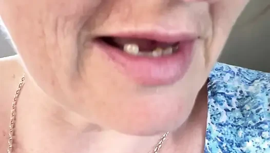 Stepmom Plays with Her Smelly Pussy at the Back of the Bus, Then Sniffs and Sucks Her Stinky Fingers!