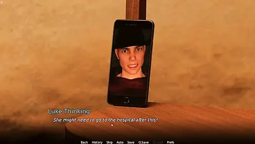 Riesiger typ fickt betrügende krankenschwester-muschi und creampies, cuckold-freund genießt am telefon