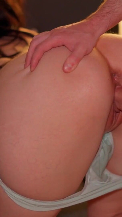 Jaw-dropping moment from "Kinky Rubbing Stepsister's Ass and Panties! Creampie Doggystyle"