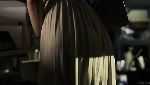 Wicked - voyeur-schätzchen spioniert paar beim ficken aus und schließt sich heißem dreier an