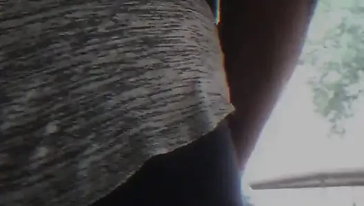 Bee's TS-clit Flashes While Twerking