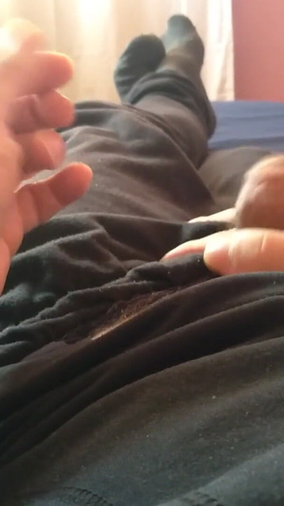 Masturbating a standing cock | Clip 1