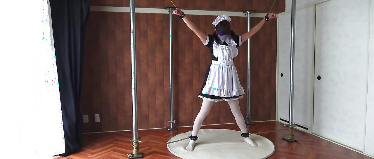 A Restrained Maid Writhing in Pleasure From a Remote-controlled Vibrator
