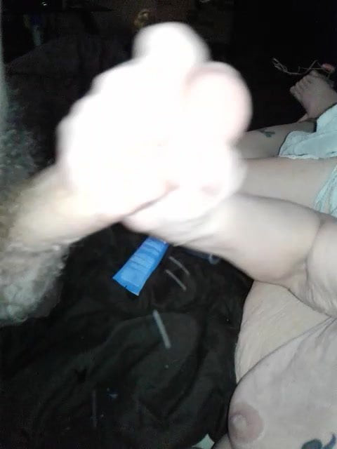 cumming handjob