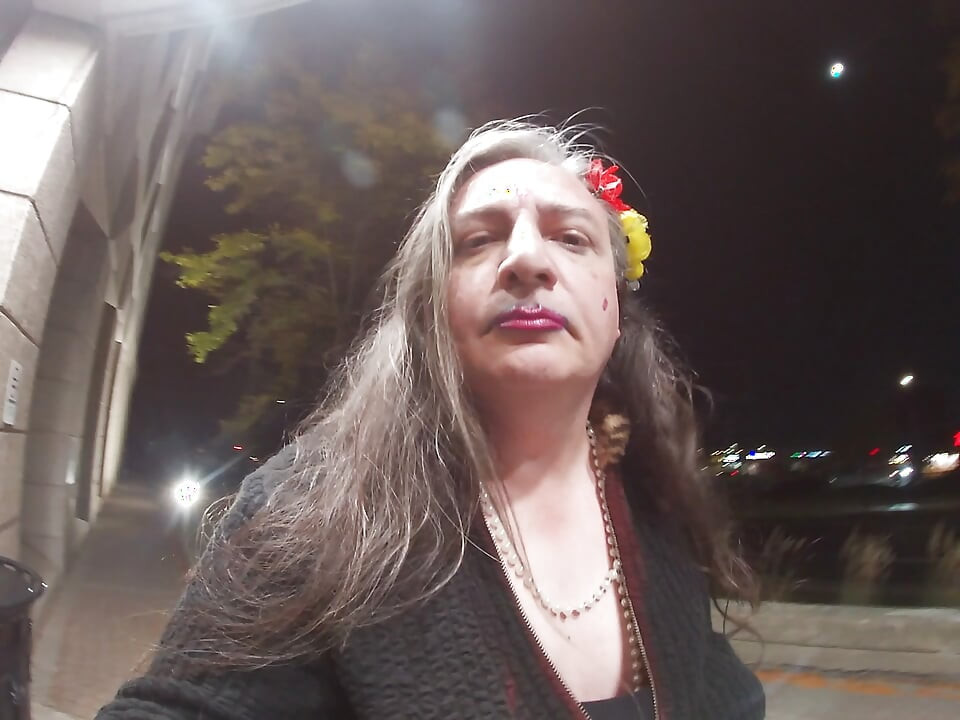 Horny mature sissy TV is whoring around the street corner for fun Tonight