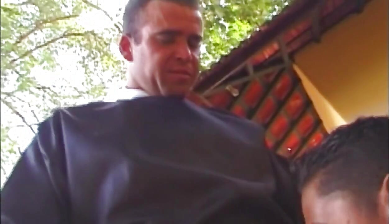 Muscular Latino Hunks Bareback Wildly Outdoors