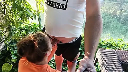 40. katta çatıda riskli mastürbasyon ve sakso.
