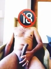 Sitting back, cumming big all over me