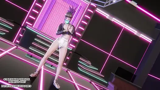 MMD HWASA - NA - Akali Сексуальный Kpop, танец лиги легенд, хентай без цензуры 4K 60FPS