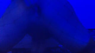 Ass in blue light