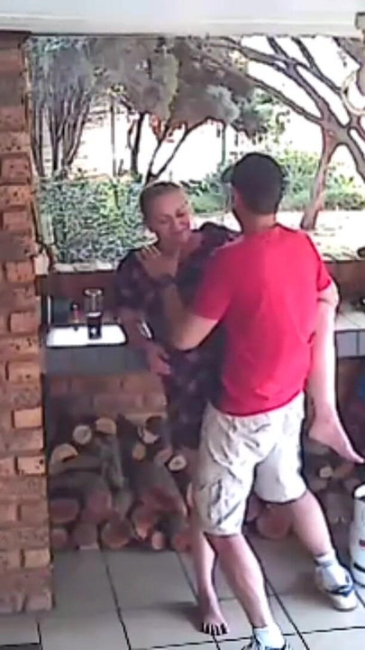 Powerful moment from "Spycam: CC TV self catering accomodation couple fucking on front porch of nature reserve"