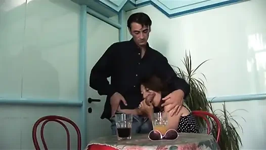 Lustful and shameless mature seduces a younger man for fuck