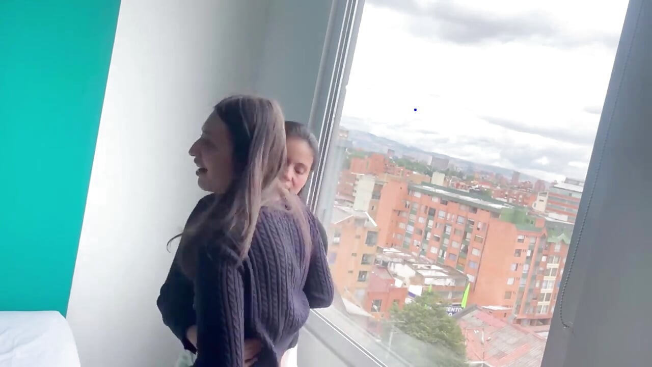 I'm fucked by my ex-boyfriend's lesbian friend