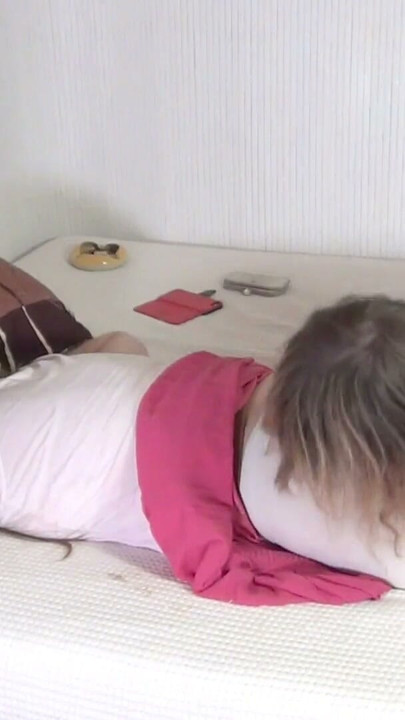 A female student goes home after a boring day. White pantyhose fetish video. Huge male ejaculation. | Clip 1