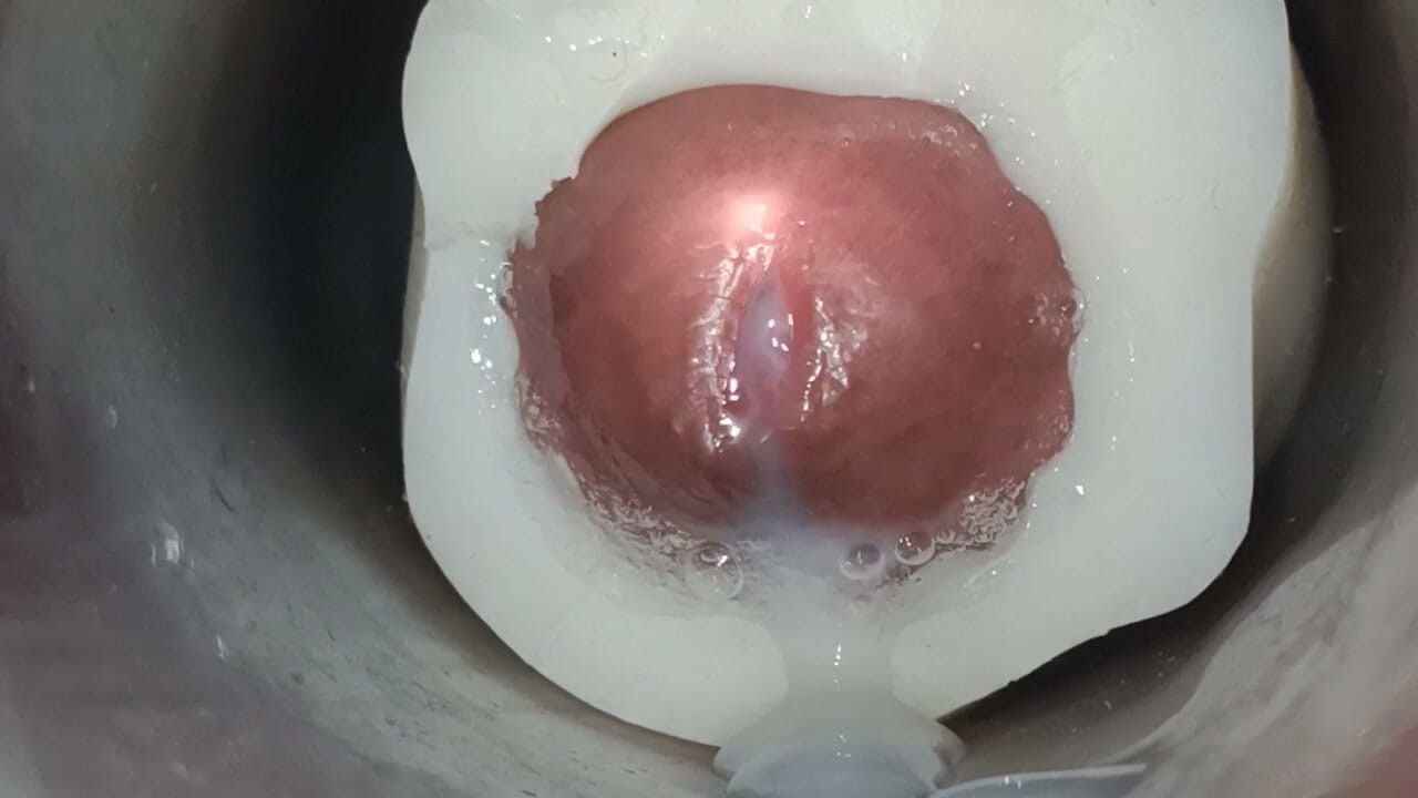 Internal view: vulva twitching and ejaculation 1