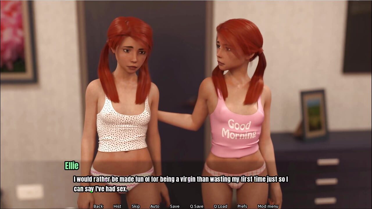Grandma's house: I gave the 18 years twinnies a cum facial