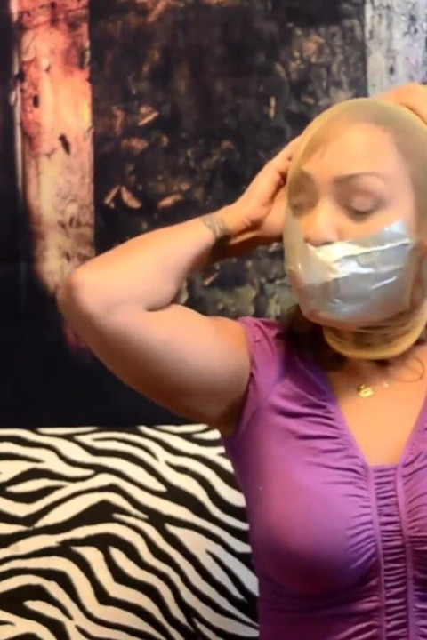 Seriously self-gagged!