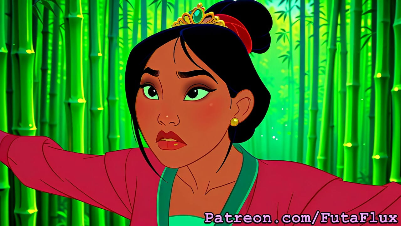 Futanari Mulan - masturberen, klaarkomen, zelfzuigend, meer!
