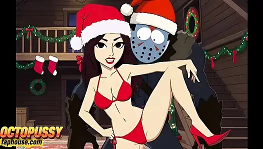 Crystal Lake Kampı'nda Sürtüklerle Seks Partisi. Karikatür