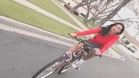 Sultry Brunette Spreads Wide and Rides Throbbing Cock Wildly
