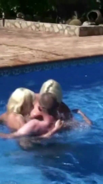 Stunning moment from "German Mature Seduce Young Boy to Fuck at Pool in Holiday"