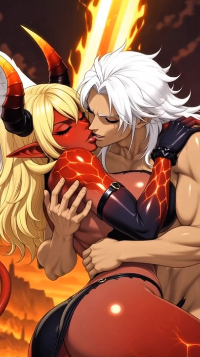 "Fallen Angel Turns into Massive BBW Succubus Demoness hentai | Clip 1