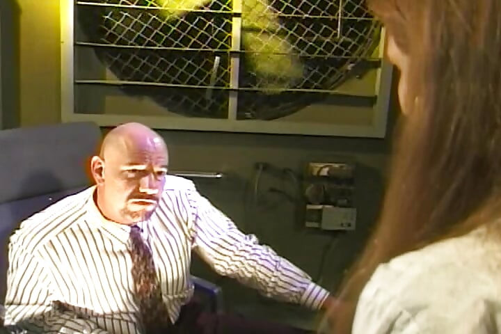 Cum eating teen gets bend over and fucked in doggy style