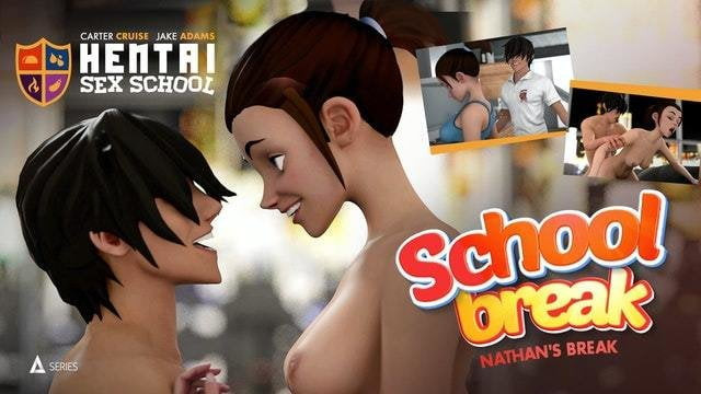 Volwassen tijd, hentai -seksschool - rivaliteit tussen stiefbroers en -zussen