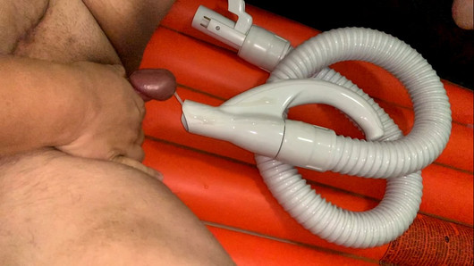 Small Cock Cumming And Pissing - Bukkake - On Vacuum Cleaner Hose