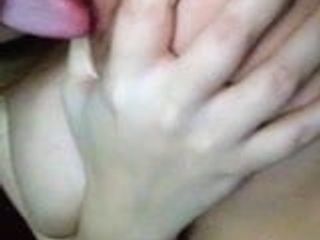 Thick girl sucking on nipple