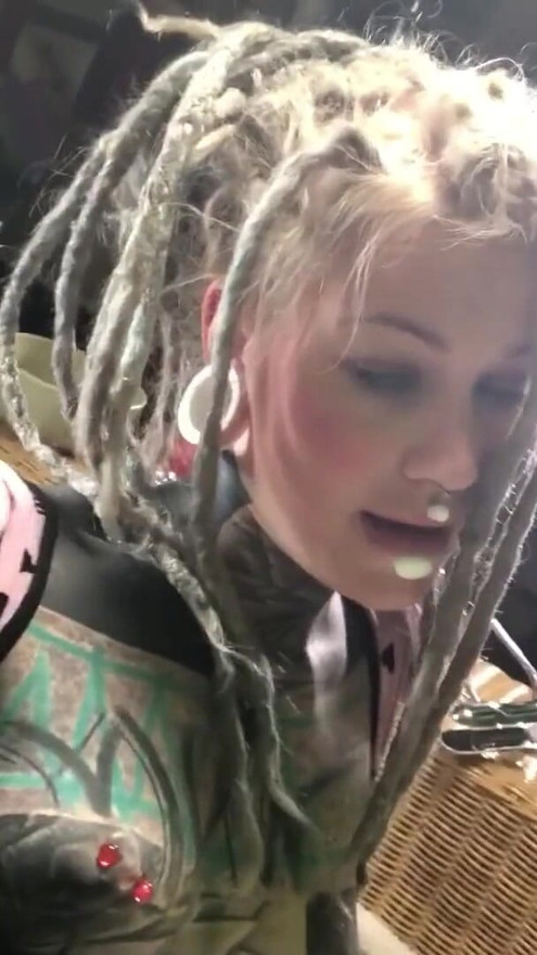 Horny Alternative Tattooed Girl Shows Her Sex Toys With Ass Plug In | Clip 1