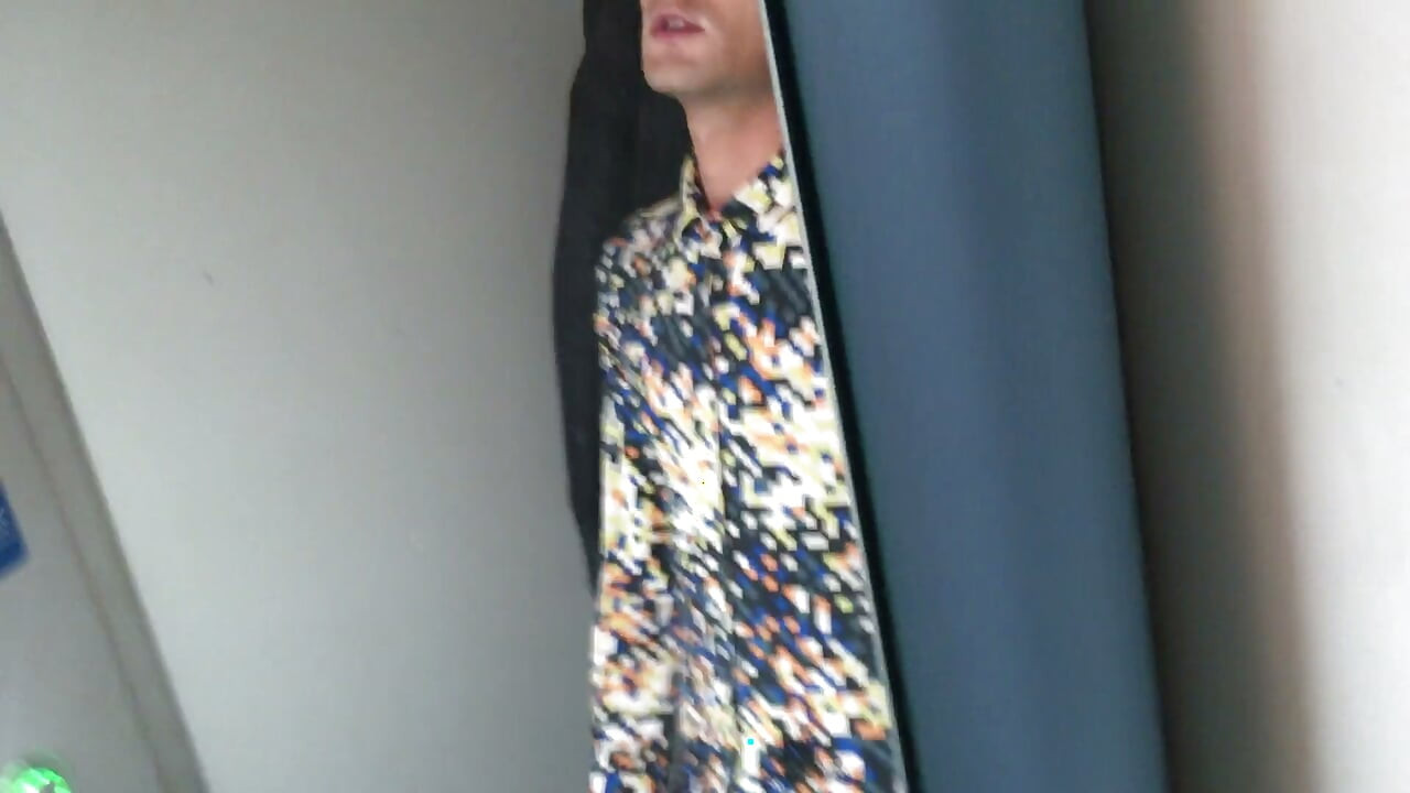 Jerk off at a Train Toilet