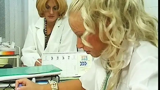 Stunning German sluts having anal fun in the hospital orgy