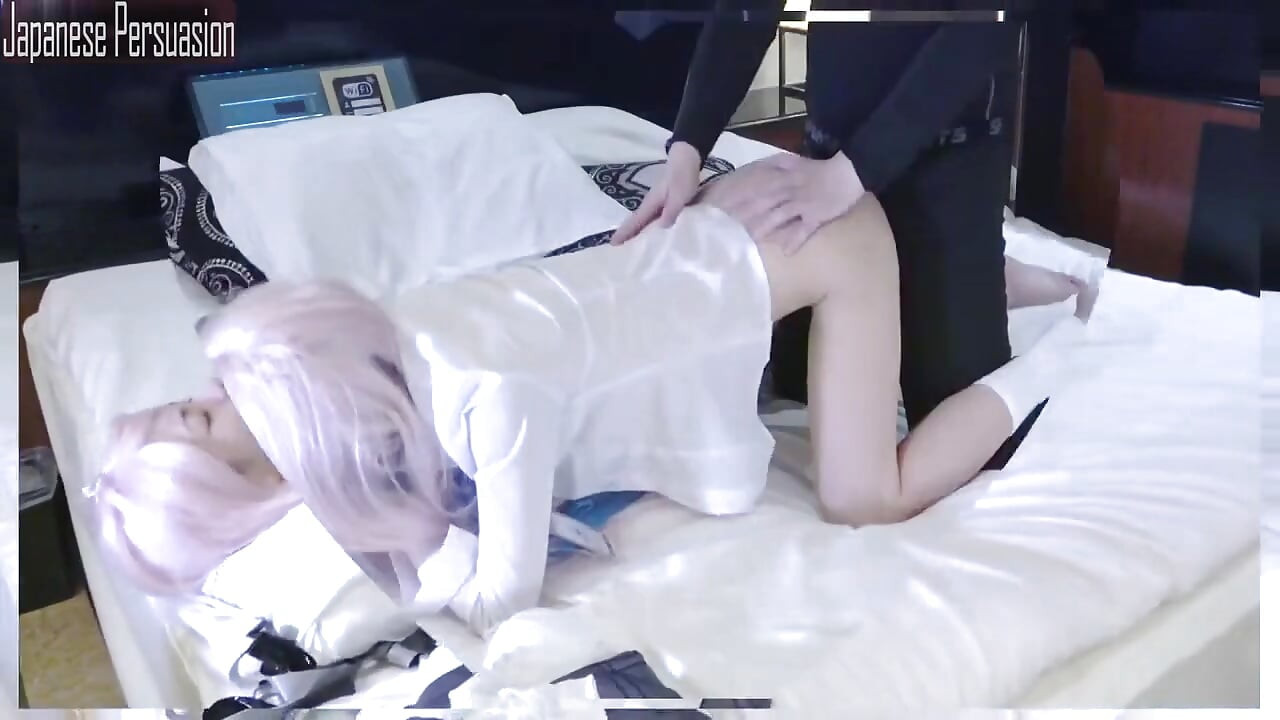 Model Level Beauty Slim New Cosplayer in Blue Archive Style Brings a Playful and Intimate Moment - Angle2