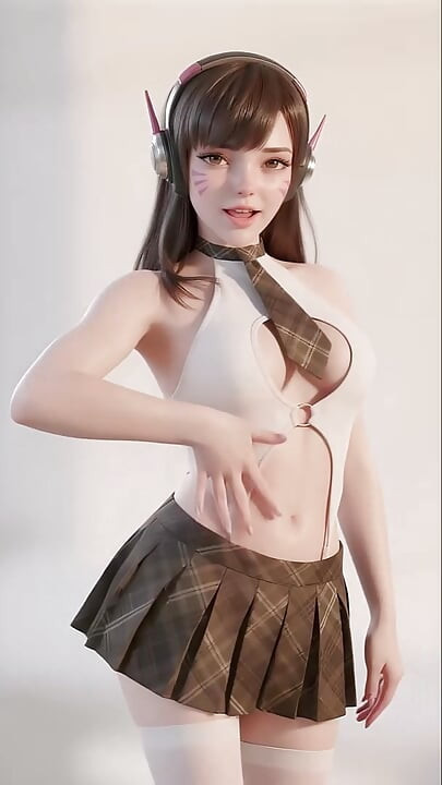 D.Va's Playful Dance (TWICE - The Feels) ucensureret Hentai AI genereret