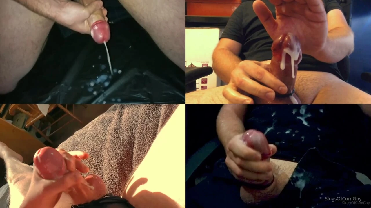Split Screen Cumshot Compilation #1 - SlugsOfCumGuy